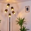 Bhutan Golvlampa, Golvlampa Svart, 5-ljuskällor