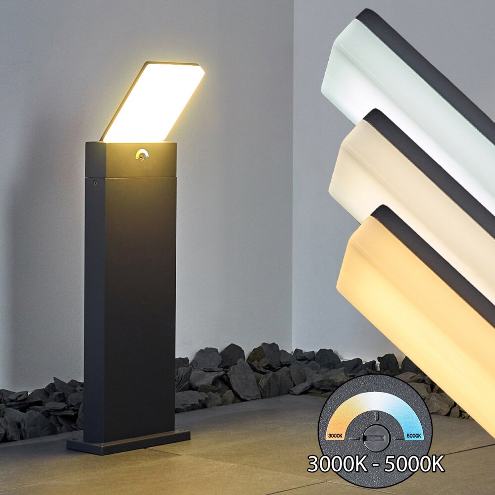 Heraklion gångvägslampa LED Antracit, 1-ljuskällor main product photo