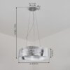 Novara Pendellampa Silver, 3-ljuskällor