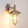 Moskau vägglampa utomhus, Vägglampa Färg i rostfritt stål, Genomskinlig, klar, 1-ljuskällor