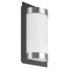LCD vägglampa utomhus, Vägglampa LED Rostfritt stål, Svart, 1-ljuskällor, Rörelsedetektor