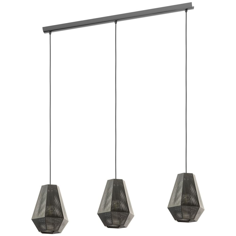 Eglo CHIAVICA Pendellampa Nickel matt, Svart, 3-ljuskällor main product photo