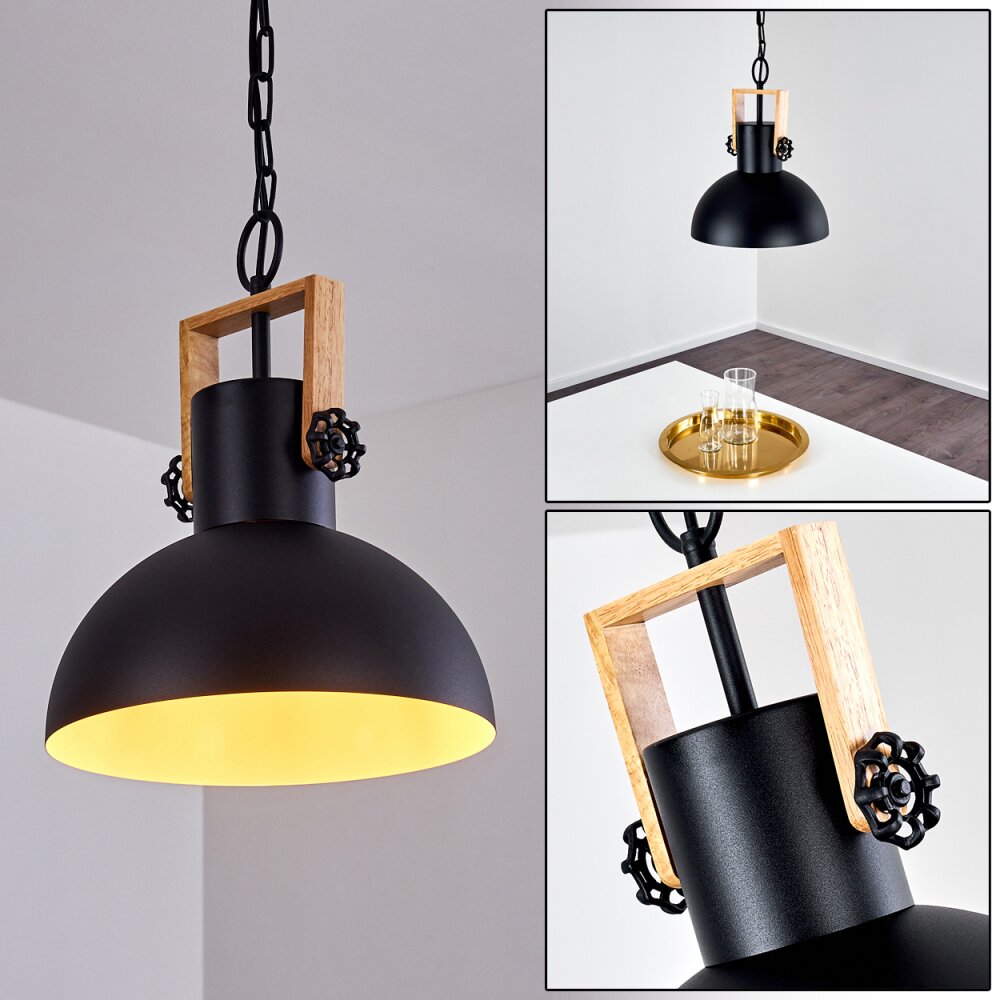 Chetco Pendellampa Trä ljus, Svart, 1-ljuskällor main product photo