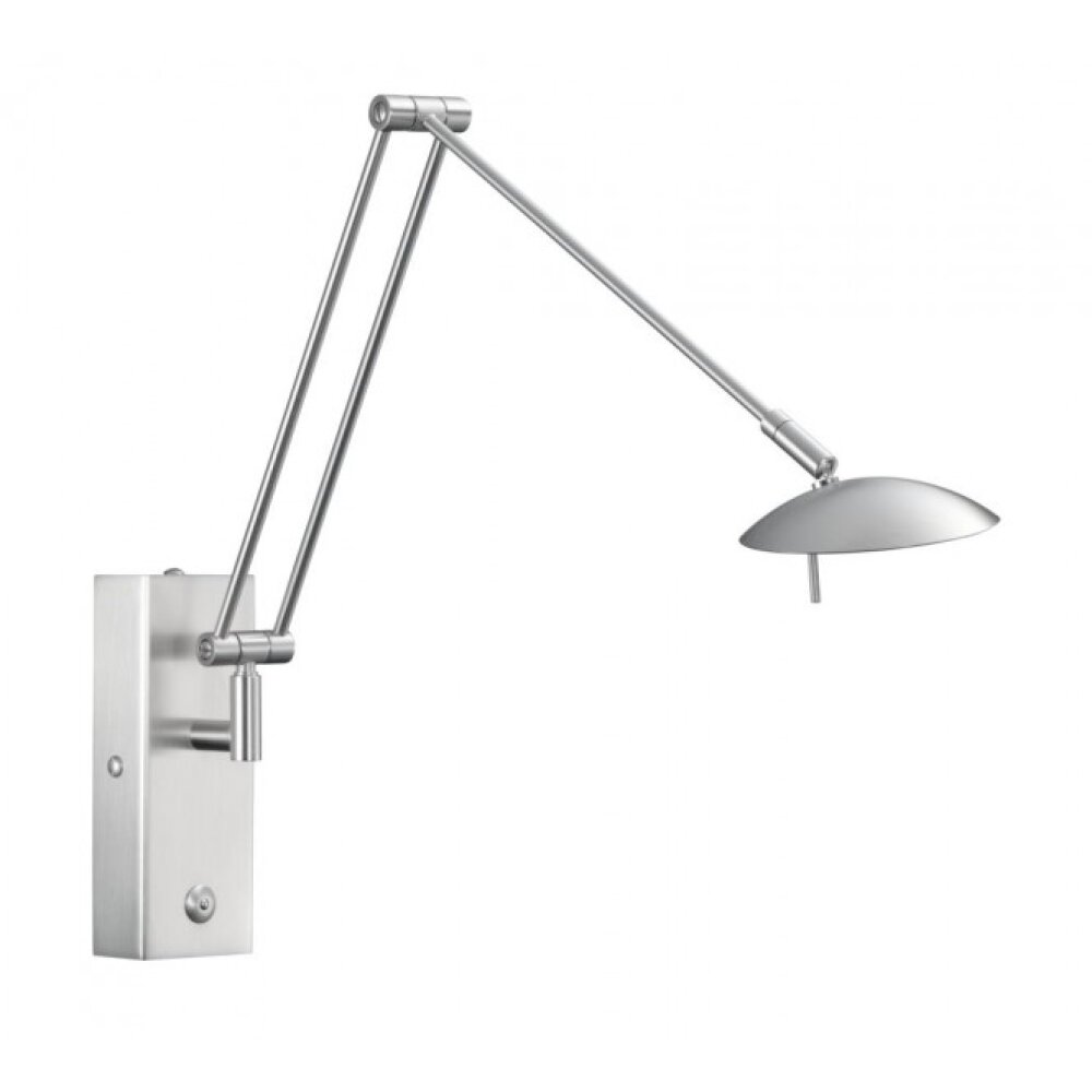 Knapstein Vägglampa LED Nickel matt, 2-ljuskällor main product photo