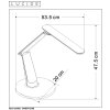 Lucide PRACTICO Skrivbordslampa LED Svart, 1-ljuskällor