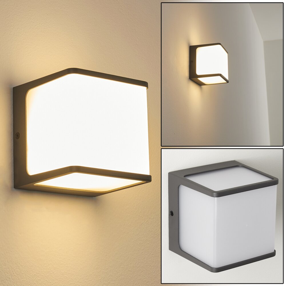 Buckau Vägglampa LED Antracit, Vit, 1-ljuskällor main product photo
