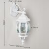 Lentua vägglampa utomhus, Vägglampa Vit, 1-ljuskällor