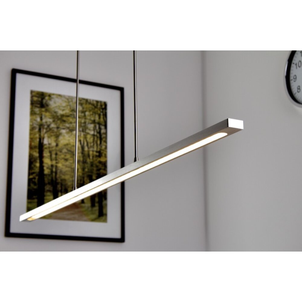 Real Pendellampa, Pendelbelysning LED Rostfritt stål, Nickel matt, 1-ljuskällor main product photo