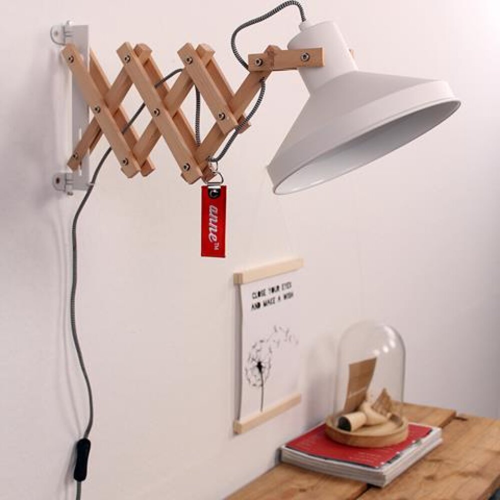 Steinhauer Woody Vägglampa Trä ljus, Vit, 1-ljuskällor main product photo