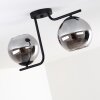 Cayuta Taklampa Svart, 2-ljuskällor