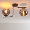 Cayuta Taklampa Svart, 2-ljuskällor