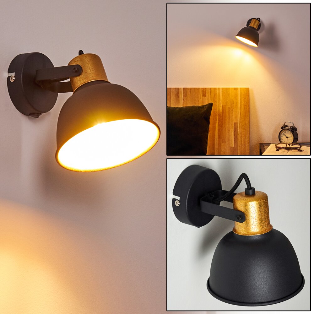 Borik Vägglampa Svart, 1-ljuskällor main product photo