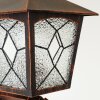 Tok vägglampa utomhus, Vägglampa Brun, Rostfärger, 1-ljuskällor