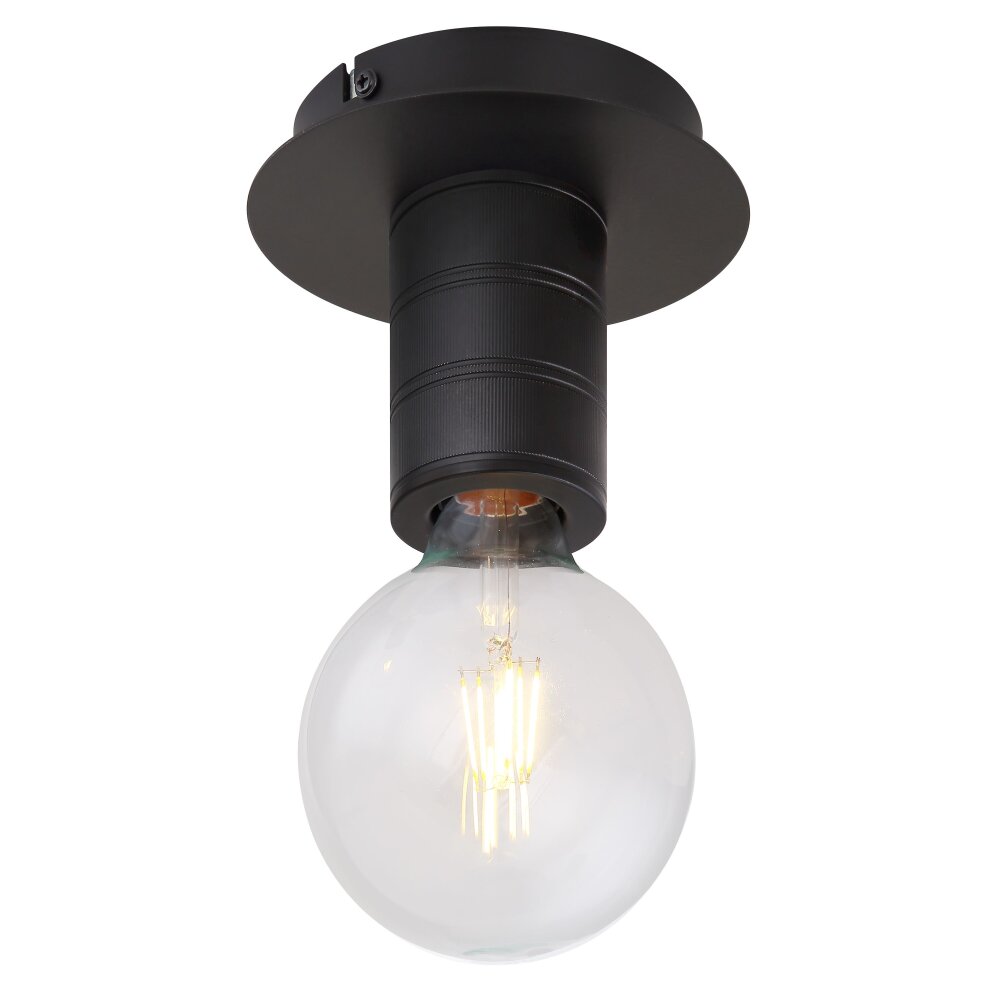 Globo HERMINE Taklampa Svart, 1-ljuskällor main product photo