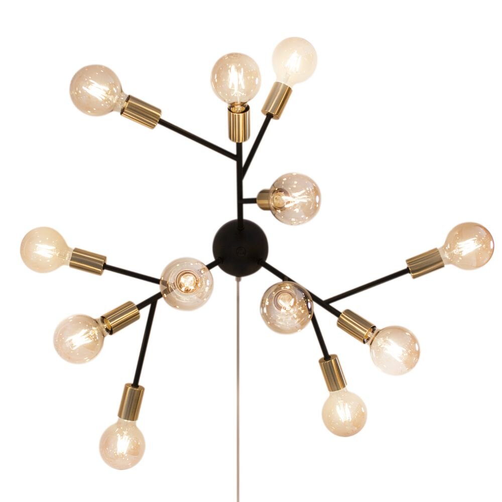 By Rydens Heroes Vägglampa Svart, 12-ljuskällor main product photo