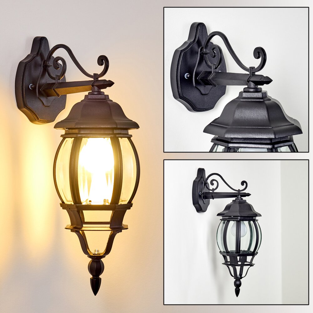 Lentua Vägglampa Svart, 1-ljuskällor main product photo