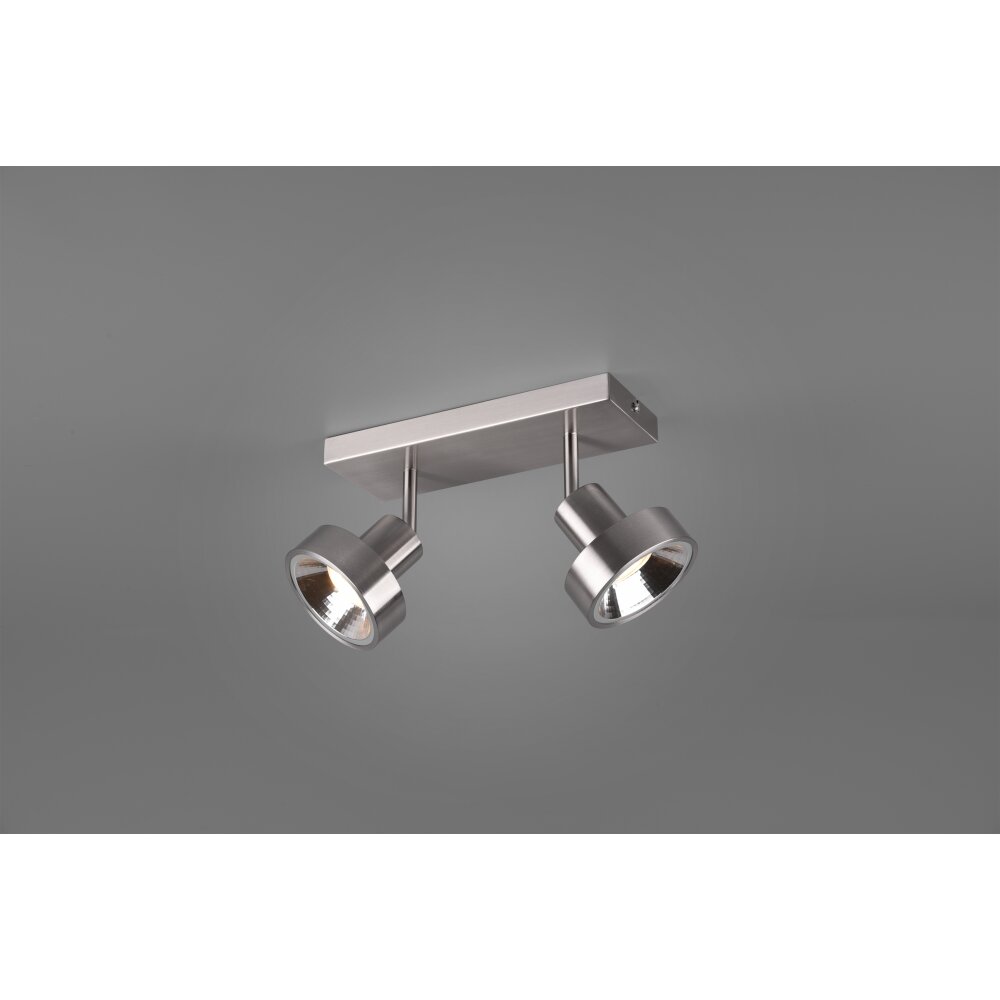 Trio Lampor Leon Väggspotlight LED Nickel matt, 2-ljuskällor main product photo
