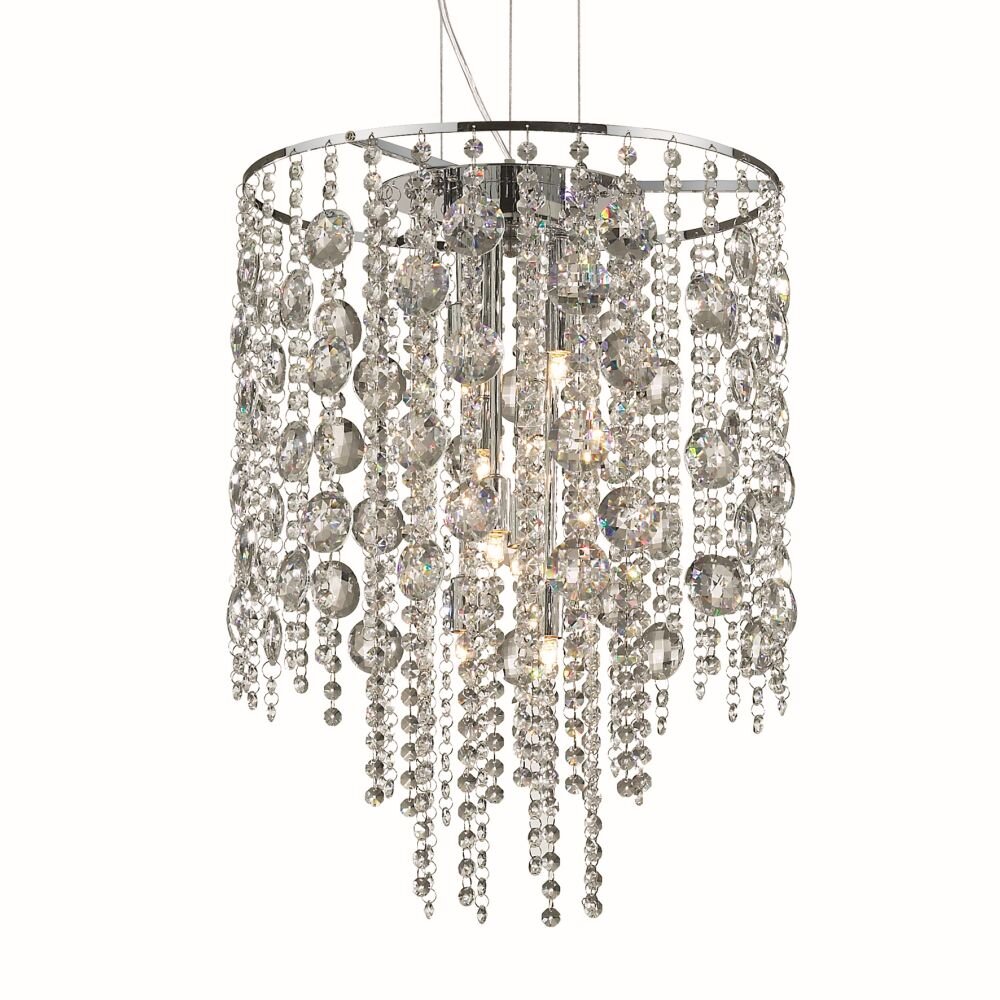 Ideallux EVASIONE Pendelbelysning Krom, 8-ljuskällor main product photo