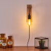 Sunnyvale Vägglampa Brun, Trä ljus, Svart, 1-ljuskällor