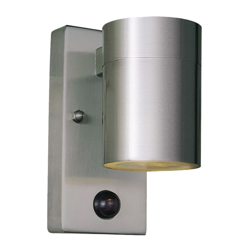 KS Erlichting Downlighter Vägglampa Rostfritt stål, 1-ljuskällor, Rörelsedetektor main product photo