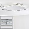 Antria Taklampa, Panel LED Vit, 1-ljuskällor, Färgväxlare