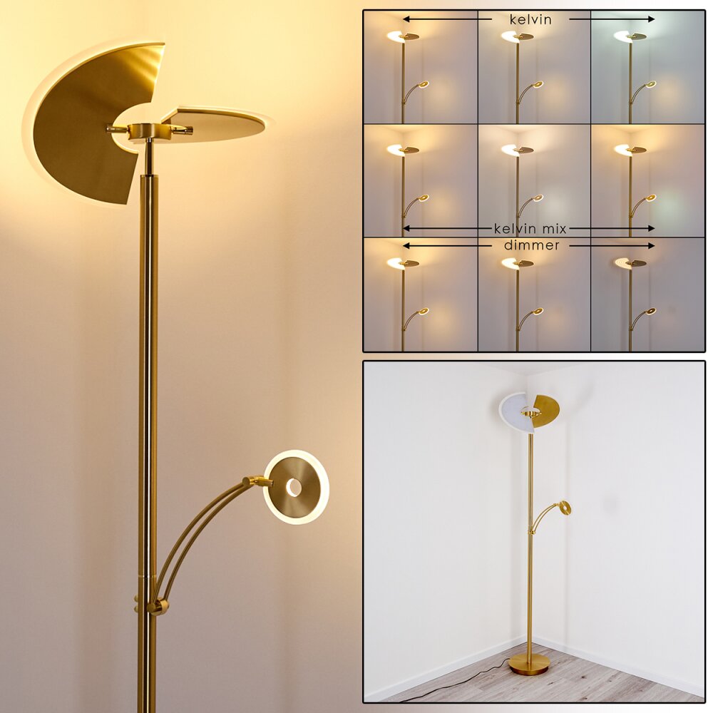 Cazis strålkastare, Golvlampa LED Mässing, 1-ljuskällor main product photo