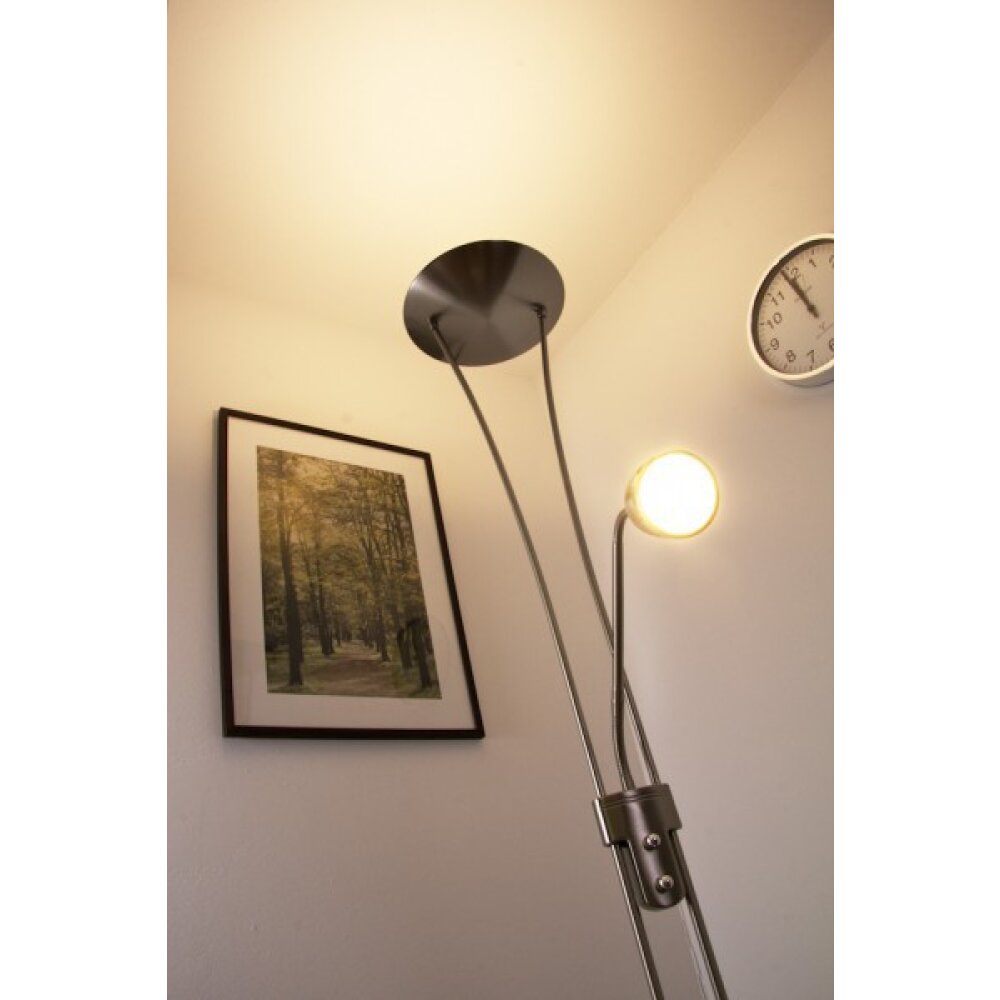 Trio ARIZONA Golvlampa, strålkastare LED Krom, Rostfritt stål, Nickel matt, 1-ljuskällor main product photo