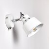 Safari Vägglampa, Läslampa Vit, 1-ljuskällor