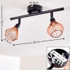 Grönhöj Taklampa, Takstrålkastare Svart, 2-ljuskällor