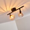 Grönhöj Taklampa, Takstrålkastare Svart, 2-ljuskällor