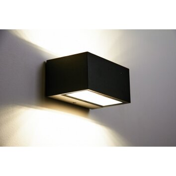 Spider vägglampa utomhus, Vägglampa LED Antracit, 1-ljuskällor