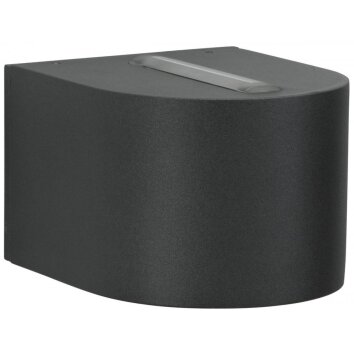 Albert Lampor 2338 Utomhusbelysning, vägglampa utomhus LED Svart, 2-ljuskällor