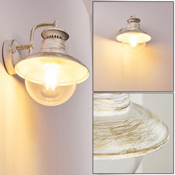 Fox vägglampa utomhus, Vägglampa Vit, 1-ljuskällor