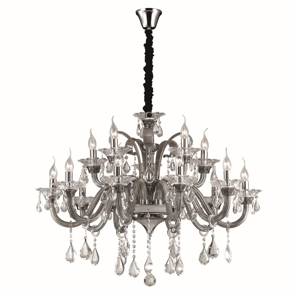 Ideallux COLOSSAL Pendellampa, ljuskrona, Pendelbelysning Krom, 15-ljuskällor main product photo