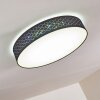 Temuka Taklampa LED Svart, Vit, 1-ljuskällor, Fjärrkontroll