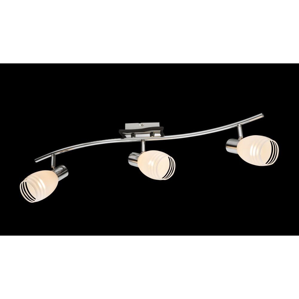 Globo TOAY Taklampa, Takstrålkastare Krom, Glas, 3-ljuskällor main product photo