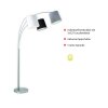 Leuchten Direkt MELVIN Golvlampa, Golvlampa Grått, Svart, Vit, 3-ljuskällor