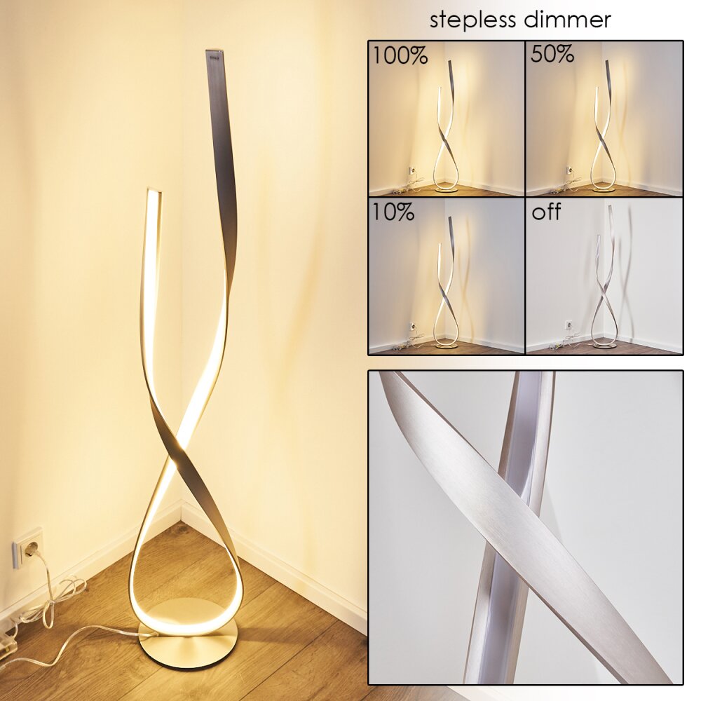 Medle Golvlampa LED Nickel matt, 1-ljuskällor main product photo
