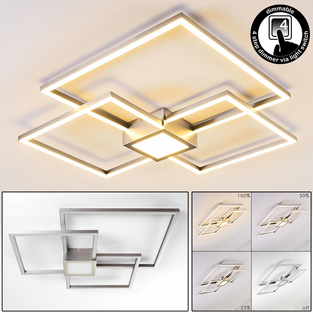 Narpes Taklampa LED Nickel matt, 1-ljuskällor main product photo