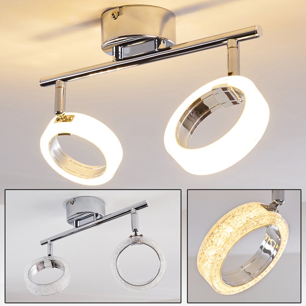 Soppana Taklampa LED Krom, 2-ljuskällor main product photo
