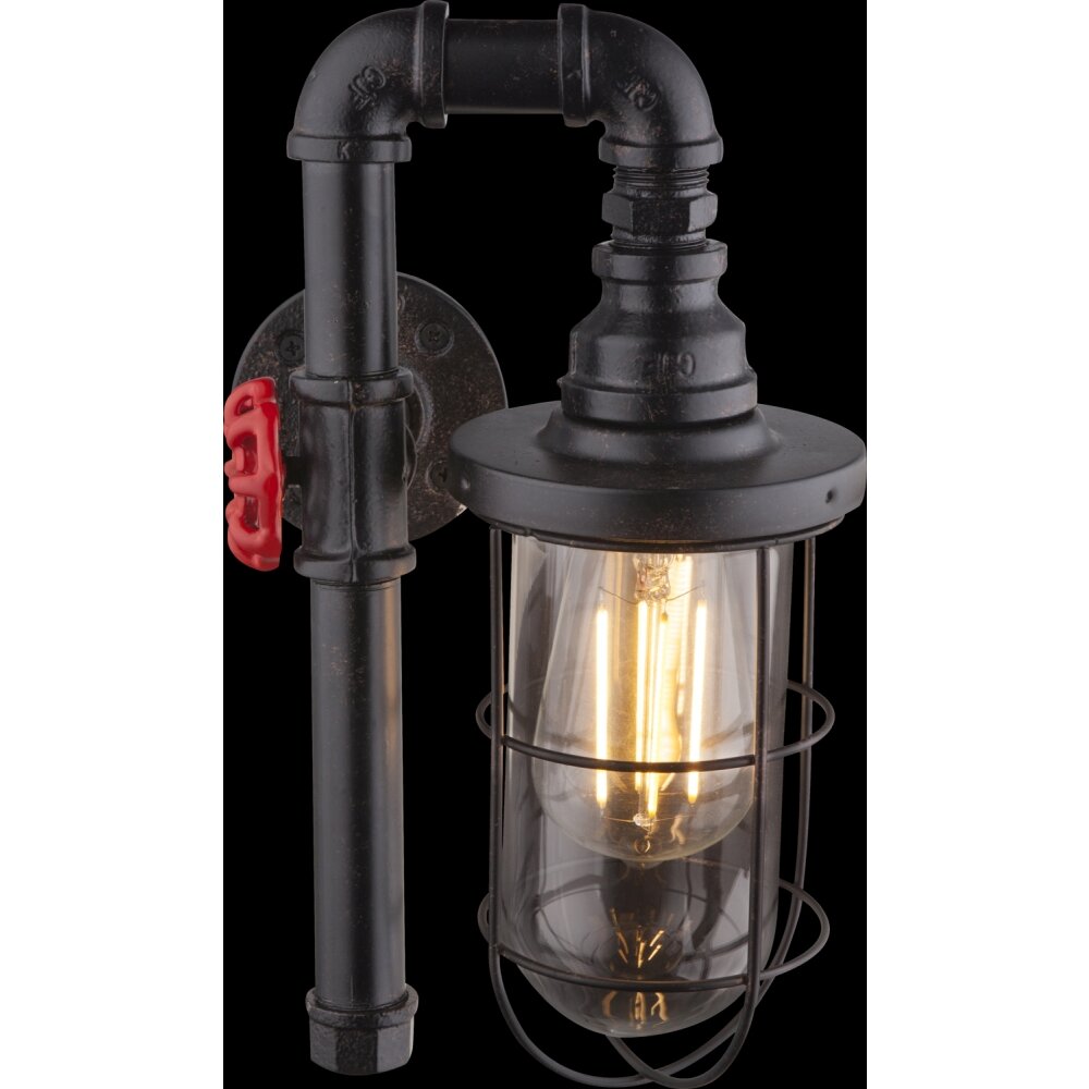 Globo BAYUDA Vägglampa Svart, 1-ljuskällor main product photo