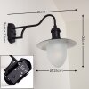 Surnu vägglampa utomhus, Vägglampa Svart, 1-ljuskällor
