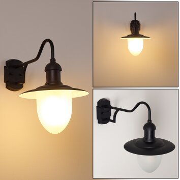 Surnu vägglampa utomhus, Vägglampa Svart, 1-ljuskällor
