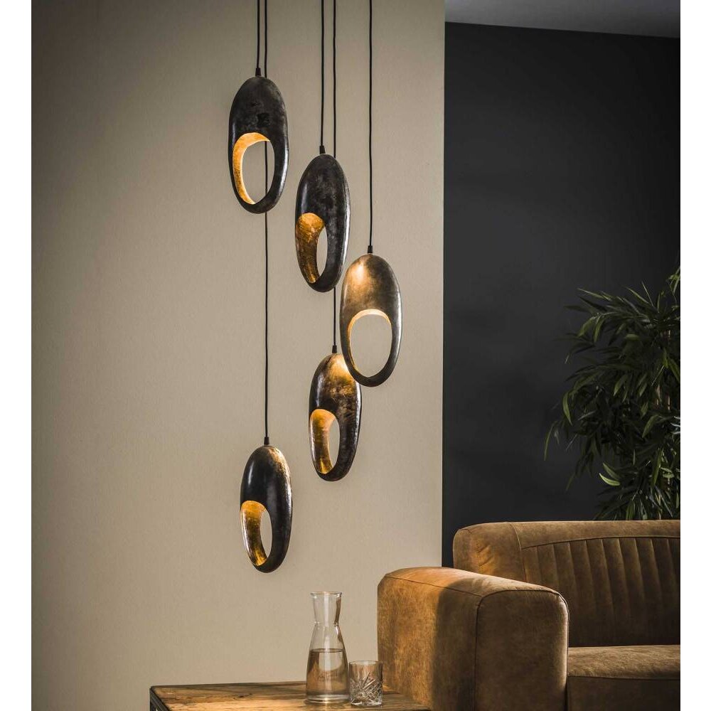 BERUM Pendellampa Grått, Svart, 5-ljuskällor main product photo