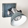 Gudo Vägglampa, Väggspotlight Grått, Vit, 1-ljuskällor