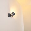 Gudo Vägglampa, Väggspotlight Grått, Vit, 1-ljuskällor