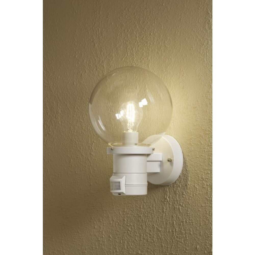 Konstsmide Lampor Nemi Vägglampa Vit, 1-ljuskällor, Rörelsedetektor main product photo