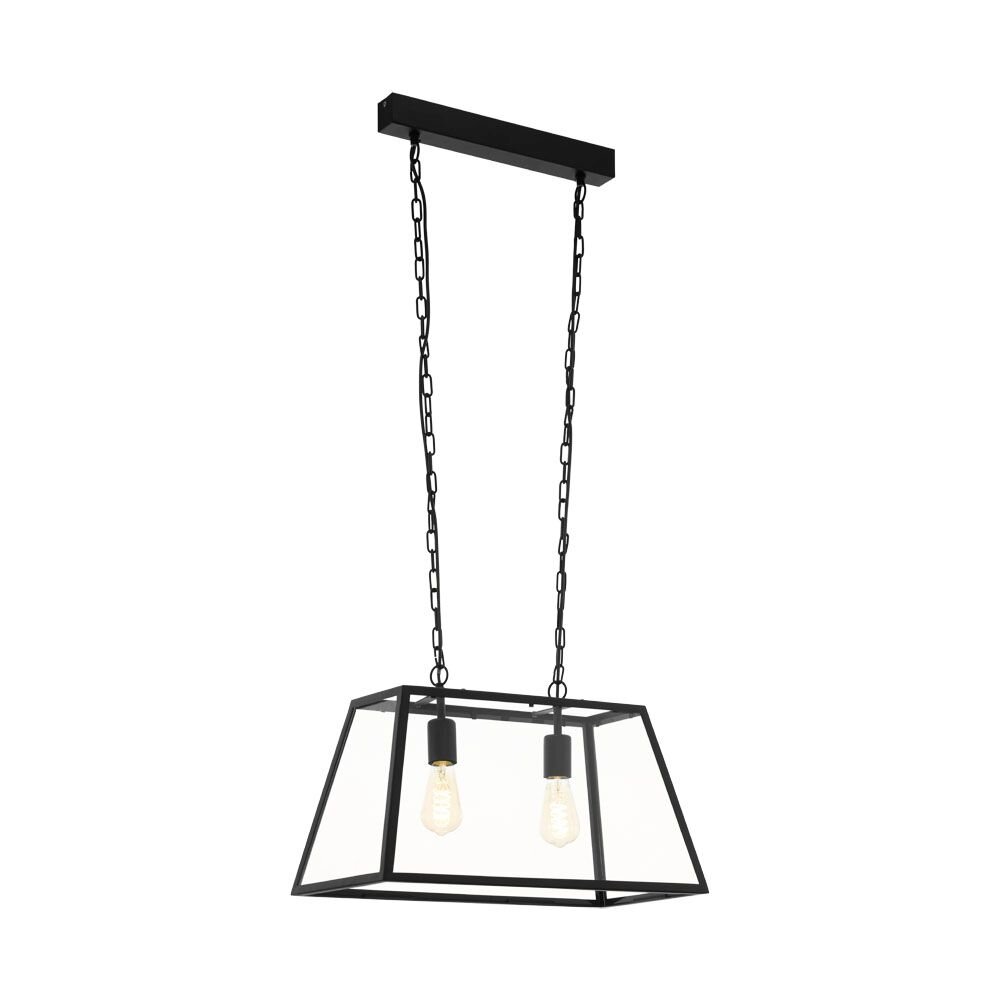 Eglo Lampor AMESBURY Pendellampa Svart, 2-ljuskällor main product photo