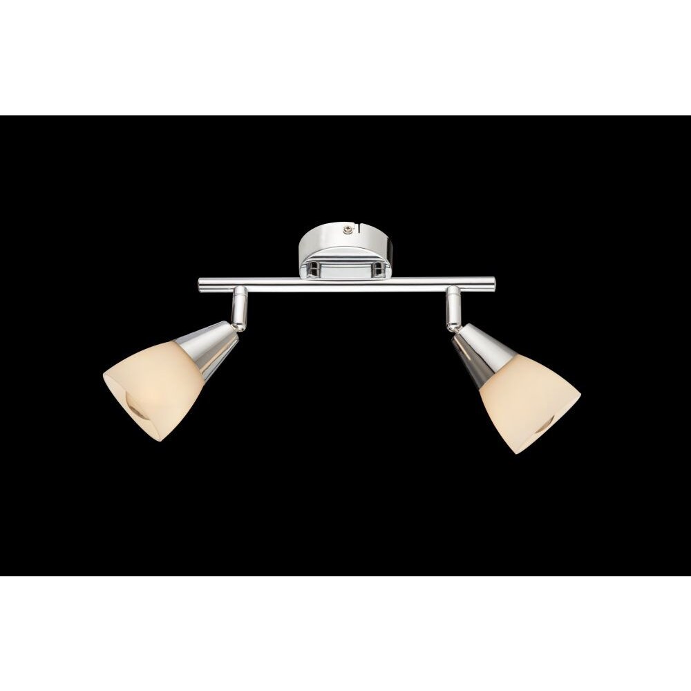 Globo TADEUS Taklampa Krom, Glas, 2-ljuskällor main product photo