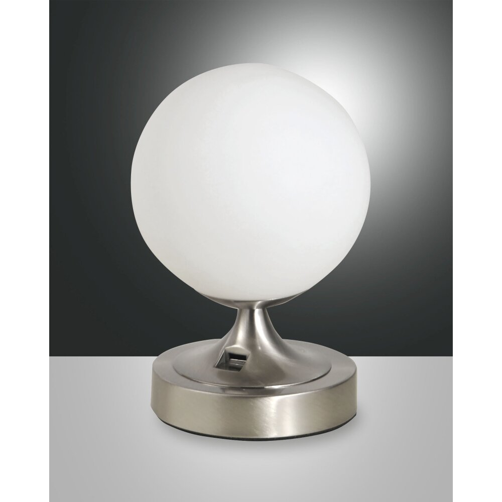 Fabas Luce Perla Bordslampa Nickel glansig, 1-ljuskällor main product photo